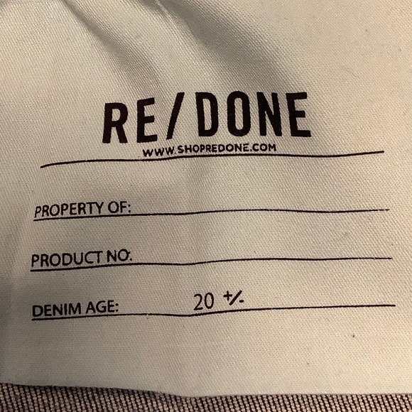 RE/DONE Size 26 70s Stove Pipe Denim Jeans True Indigo $275 msrp Blue I6-6 - Picture 7 of 8